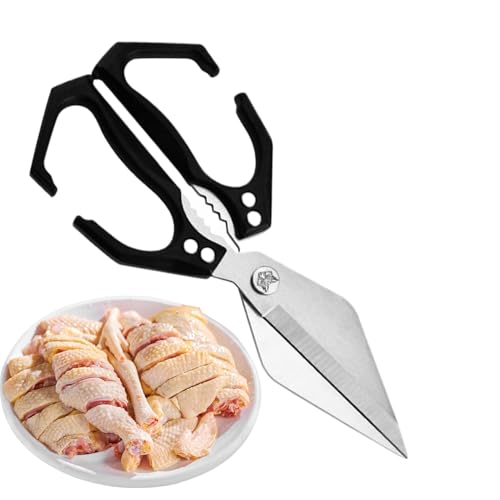 xowwyue Küchenschere - Edelstahl Meeresfrüchte Schere - Robuste Multifunktionsschere Für Geflügel Seafood Nüsse Verarbeitung von xowwyue