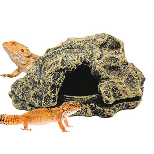 xowwyue Reptilien-Unterschlupf – Kunstharz-Simulationsfelsen, Reptilienhöhlen, kleine Kunststein-Aquarium-Dekoration, Landschaft, Aquarium-Zubehör für Kugelpythons, Schildkröten, Gecko, Schildkröten xowwyue Reptilien-Unterschlupf – Kunstharz-Simulationsfelsen, Reptilienhöhlen, kleine Kunststein-Aquarium-Dekoration, Landschaft, Aquarium-Zubehör für Kugelpythons, Schildkröten, Gecko, Schildkröten von xowwyue
