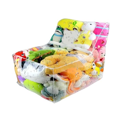 xowwyue Stuffed Animal Bean Bag Storage Mit Sichtfenster | XXL wasserdichte Stuffbare Sitzsack Hülle,Plüschtier Organizer Mit Reißverschluss Für Kinderzimmer Wohnzimmer Spielzimmer Schlafzimmer von xowwyue