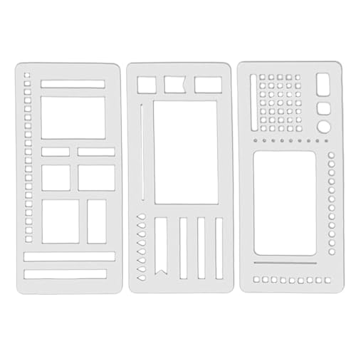 xowwyue Tagebuch-Schablonen, wiederverwendbare Notizbuch-Planer-Vorlagen, Scrapbooking-Werkzeuge, Bürobedarf für Tagebuch, Schule, Studenten, Erwachsene, Notizbuch, Agenda-Tracker, Checkliste von xowwyue