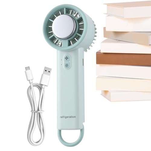 xowwyue Tragbarer Ventilator Wiederaufladbar - Tischventilator Tragbar - Kompress Kühlfunktion Mit Drtufiger Geschwindigkeitsregelung Für Wohnheim Ren Picknick Wandern Arbeit Outdoor Sport Camping von xowwyue