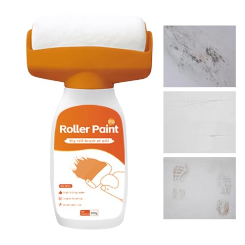 xowwyue Wandfarbe Roller - 2-in-1 Farbroller Für Retuschen 500g,Geruchlos Für Küche Badezimmer Garten Möbel | Optimiert Für Renovierung Und Bauprojekte xowwyue Wandfarbe Roller - 2-in-1 Farbroller Für Retuschen 500g,Geruchlos Für Küche Badezimmer Garten Möbel | Optimiert Für Renovierung Und Bauprojekte von xowwyue