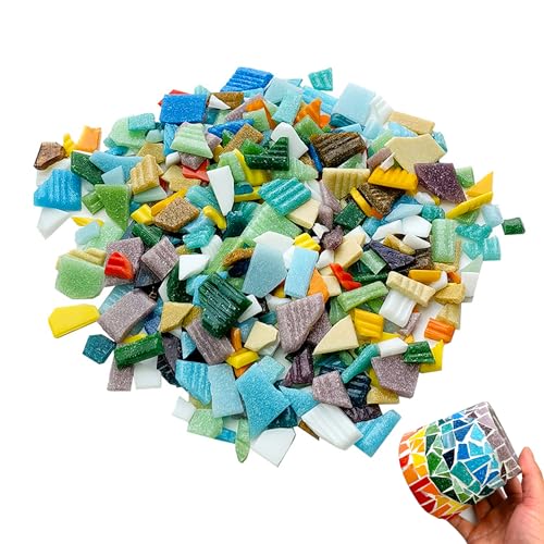 xtemtoamz Mosaiksteine zum Basteln, Mosaiksteine Glas, Glasmosaiksteine, Fliesenbruch, Mosaik Bastelset Erwachsene, Selbstklebende Mosaikfliesen, rür Bastelarbeiten, Dekorationen, Mosaike, 250g xtemtoamz Mosaiksteine zum Basteln, Mosaiksteine Glas, Glasmosaiksteine, Fliesenbruch, Mosaik Bastelset Erwachsene, Selbstklebende Mosaikfliesen, rür Bastelarbeiten, Dekorationen, Mosaike, 250g von xtemtoamz
