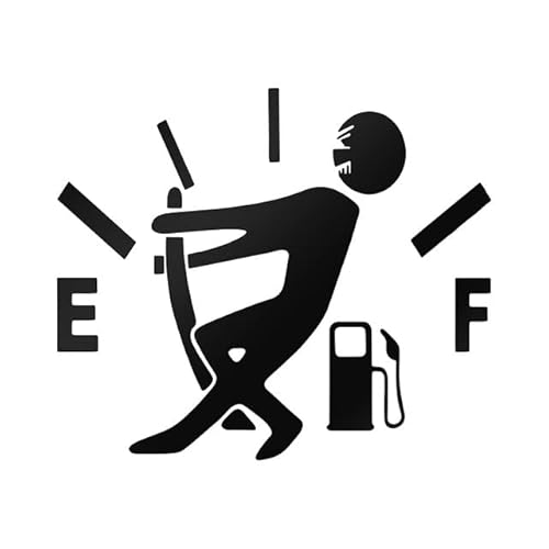 Autoaufkleber Tankdeckel Aufkleber Tuning Sticker Dapper Car 12.7x9.7 cm schwarz von XTRAFAST