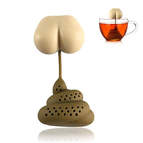 Teesieb für Katzen, Teesieb, Silikon, Teesieb zum Bräunen, sehr lustiges Design für Tee, Kaffee, zum Kochen von Gewürzen grau von xtsfx