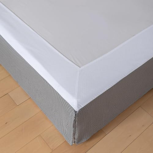 King-Size-Bettrock, Wickelbettrock mit plissierten Ecken, 45,7 cm lang, plissiert, rutschfest, Mikrofaser, grau, 45,7 cm Kingsize-Bett King-Size-Bettrock, Wickelbettrock mit plissierten Ecken, 45,7 cm lang, plissiert, rutschfest, Mikrofaser, grau, 45,7 cm Kingsize-Bett von xuan dian