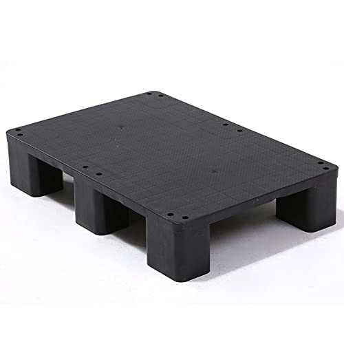 Kunststoffpalette - Modulares Warenstapelregal - 1,100lb. Kapazität - Küchenschrank Lagerregal - Gabelstapler Paletten - Für Lager, Garage (Farbe : Black-1pc, Größe : 60x40x12cm) von xue xiao jun