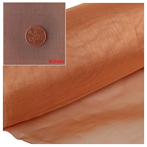 XXIOJUN #40er Kupfermatten-Rolle - Robuste Reine Kupfermatten Für Lückenfüller - Antistatisch - Flexibel Und Leicht Zu Schneiden (Farbe : Red Copper, Größe : 1x4.5m) von xue xiao jun