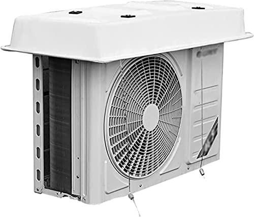 XXIOJUN Abdeckungen Für Klimageräte Für Außengeräte, wasserdichte Top AC Unit Defender Abdeckung, Schützt Vor Laub, Schnee Und Staub (Farbe : Weiß, Größe : 98x45cm) von xue xiao jun