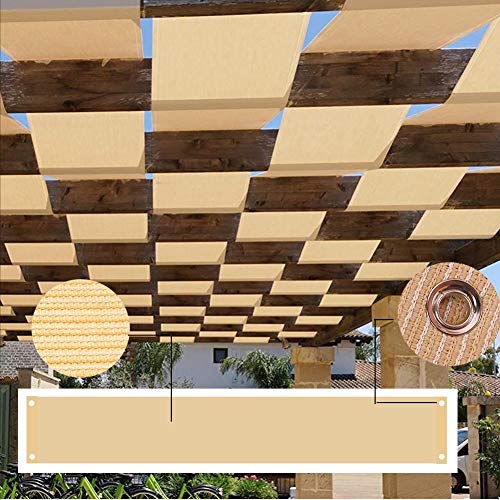 XXIOJUN Markisen Segeln, Streifen-Sonnenschutzstoff Pavillon-Dekoration Sonnenschutz Anti-UV Für Garten Glas Zimmer Terrasse Hof Pergola Vordach von xue xiao jun