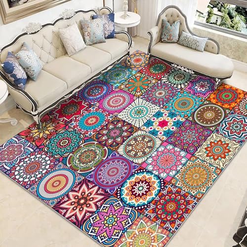 Bohemian Mandala Style Teppich für Wohnzimmer Schlafzimmer Vintage Ethno-Dekor Teppiche Bohemian Mandala Style Teppich für Wohnzimmer Schlafzimmer Vintage Ethno-Dekor Teppiche von xueneige