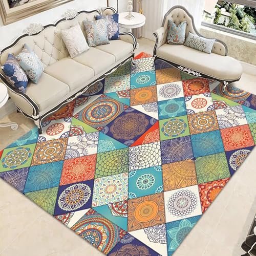 Bohemian Mandala Style Teppich für Wohnzimmer Schlafzimmer Vintage Ethno-Dekor Teppiche Bohemian Mandala Style Teppich für Wohnzimmer Schlafzimmer Vintage Ethno-Dekor Teppiche von xueneige