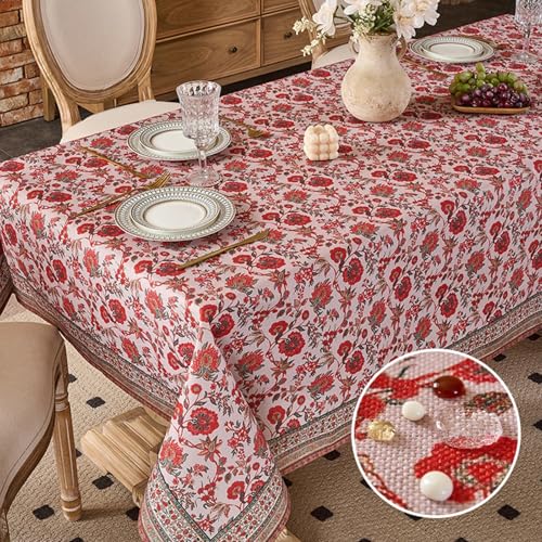 Rechteckige Tischdecke im nahöstlichen Stil mit kunstvollen Mustern Tischdecke im Ethno-Stil für Picknicks und Familienfeiern Unverzichtbare Küchen- und Haushaltsartikel von xueneige