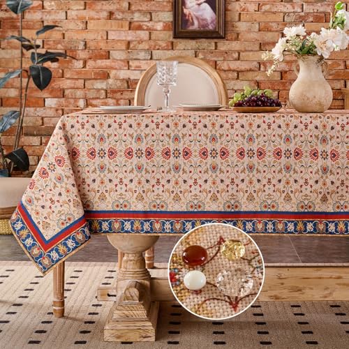 Rechteckige Tischdecke im nahöstlichen Stil mit kunstvollen Mustern Tischdecke im Ethno-Stil für Picknicks und Familienfeiern Unverzichtbare Küchen- und Haushaltsartikel von xueneige