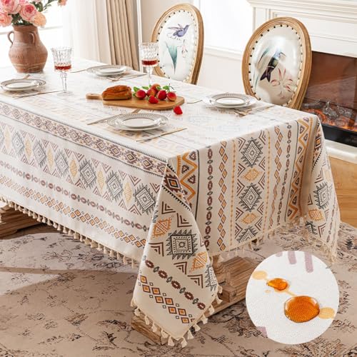 Tischdecke im Bohème-Stil mit kunstvollen Mustern Tischdecke im Ethno-Stil Picknick-Utensilien Familienessen Küchenartikel von xueneige