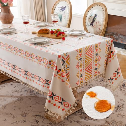 Tischdecke im Bohème-Stil mit kunstvollen Mustern Tischdecke im Ethno-Stil Picknick-Utensilien Familienessen Küchenartikel von xueneige