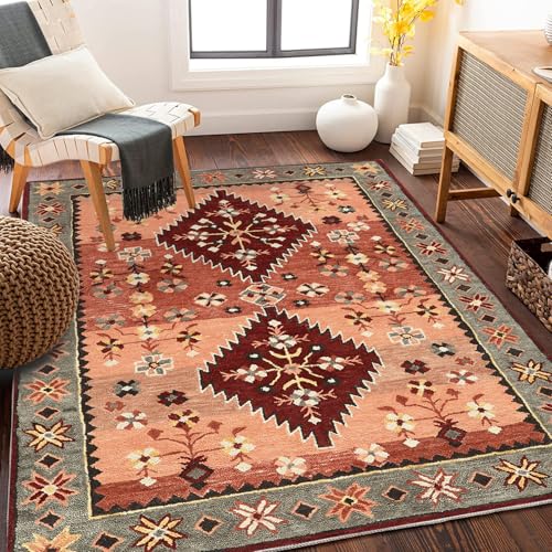 Traditioneller mehrfarbiger Teppich im Boho-Stil Vintage-Teppiche Persische ethnische Muster Matte für Wohnzimmer Schlafzimmer Weicher Orientteppich Pflegeleichter Flor Traditioneller mehrfarbiger Teppich im Boho-Stil Vintage-Teppiche Persische ethnische Muster Matte für Wohnzimmer Schlafzimmer Weicher Orientteppich Pflegeleichter Flor von xueneige