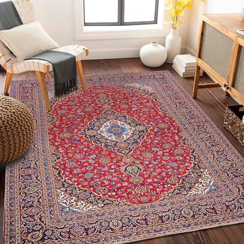 Traditioneller mehrfarbiger Teppich im Boho-Stil Vintage-Teppiche Persische ethnische Muster Matte für Wohnzimmer Schlafzimmer Weicher Orientteppich Pflegeleichter Flor Traditioneller mehrfarbiger Teppich im Boho-Stil Vintage-Teppiche Persische ethnische Muster Matte für Wohnzimmer Schlafzimmer Weicher Orientteppich Pflegeleichter Flor von xueneige