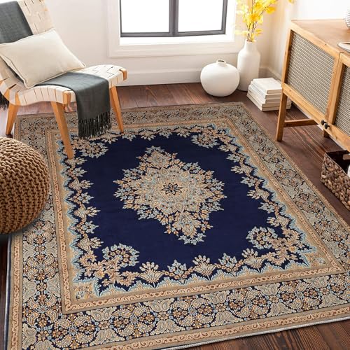 Traditioneller mehrfarbiger Teppich im Boho-Stil Vintage-Teppiche Persische ethnische Muster Matte für Wohnzimmer Schlafzimmer Weicher Orientteppich Pflegeleichter Flor Traditioneller mehrfarbiger Teppich im Boho-Stil Vintage-Teppiche Persische ethnische Muster Matte für Wohnzimmer Schlafzimmer Weicher Orientteppich Pflegeleichter Flor von xueneige