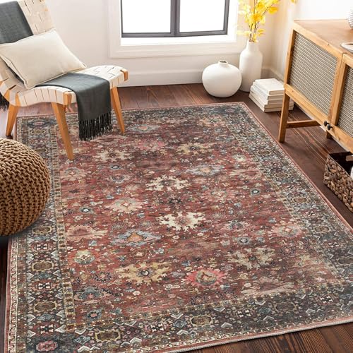 Traditioneller mehrfarbiger Teppich im Boho-Stil Vintage-Teppiche Persische ethnische Muster Matte für Wohnzimmer Schlafzimmer Weicher Orientteppich Pflegeleichter Flor Traditioneller mehrfarbiger Teppich im Boho-Stil Vintage-Teppiche Persische ethnische Muster Matte für Wohnzimmer Schlafzimmer Weicher Orientteppich Pflegeleichter Flor von xueneige