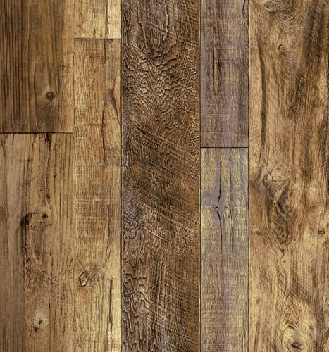 xupingjiti Selbstklebend Tapete Holz Wandpapier Selbstklebende Wandaufkleber Holzoptik Klebefolie Möbel 44x300cm Holzfolie Möbelfolie Selbstklebende Folie für Möbel Küche Schrank Wasserdicht von xupingjiti