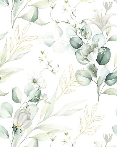 xupingjiti Selbstklebende Tapete Blumen Aquarell Blätter und Blumen Wandpapier 44x300cm Selbstklebende Folie Vintage Dekorfolie Möbelfolie Klebefolie PVC Vinyl Wandaufkleber xupingjiti Selbstklebende Tapete Blumen Aquarell Blätter und Blumen Wandpapier 44x300cm Selbstklebende Folie Vintage Dekorfolie Möbelfolie Klebefolie PVC Vinyl Wandaufkleber von xupingjiti