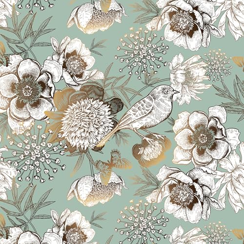 xupingjiti Selbstklebende Tapete Blumen Aquarell Blätter und Blumen Wandpapier 44x1000cm Selbstklebende Folie Vintage Dekorfolie Möbelfolie Klebefolie PVC Vinyl Wandaufkleber xupingjiti Selbstklebende Tapete Blumen Aquarell Blätter und Blumen Wandpapier 44x1000cm Selbstklebende Folie Vintage Dekorfolie Möbelfolie Klebefolie PVC Vinyl Wandaufkleber von xupingjiti