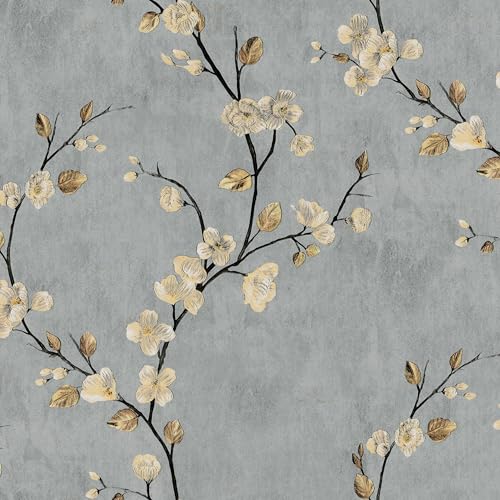 xupingjiti Selbstklebende Tapete Blumen Aquarell Blätter und Blumen Wandpapier 44x300cm Selbstklebende Folie Vintage Dekorfolie Möbelfolie Klebefolie PVC Vinyl Wandaufkleber xupingjiti Selbstklebende Tapete Blumen Aquarell Blätter und Blumen Wandpapier 44x300cm Selbstklebende Folie Vintage Dekorfolie Möbelfolie Klebefolie PVC Vinyl Wandaufkleber von xupingjiti