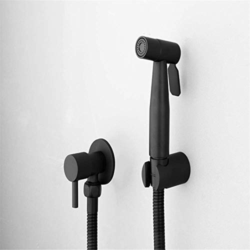 Duschkopf Handbrause Schwarz Bidets Bad Handbrause Bidet Wc Sprayer Hygienische Dusche Bidetarmatur Wandmontage Bidet Wasserhahn Hochdruck- Und Wassersparend, Aber Robust von whiteswan