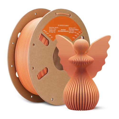 3D-Drucker-PLA-Filament 1,75 +/- 0,03 mm, mattes mehrfarbiges Filament PLA 1 kg 2,2 lb Spule(Danxia-HS) von xuyuyan