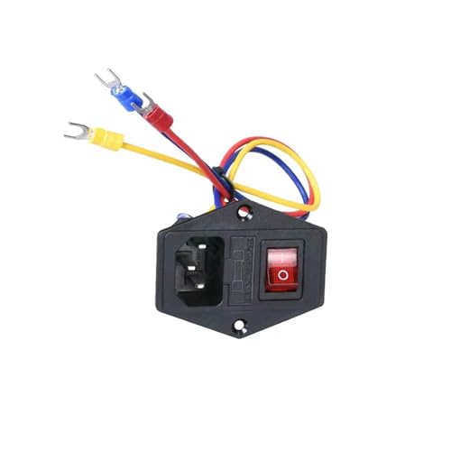 3D Drucker Teile 220V/110V 15A Netzteil Schalter Männlichen Buchse Mit Sicherung for 3D Drucker(Green) von xuyuyan