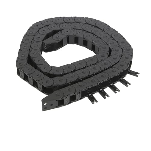 3D-Druckerteile Brückenkabelkette 10x11mm Drahtübertragungsträger Kunststoffschleppseil Schwarzes Nylonkabel(1M 10x11 Chain Sets) von xuyuyan