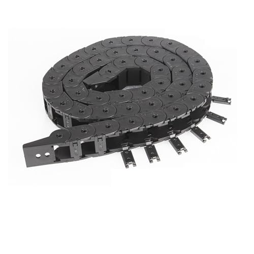 3D-Druckerteile Brückenkabelkette 10x11mm Drahtübertragungsträger Kunststoffschleppseil Schwarzes Nylonkabel(1M 15x15 Chain Sets) von xuyuyan