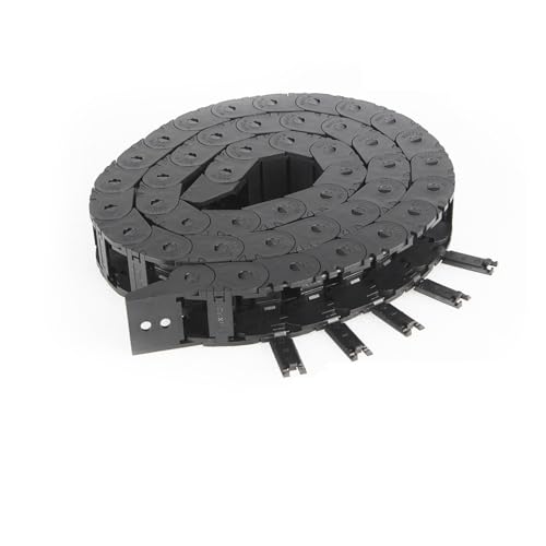 3D-Druckerteile Brückenkabelkette 10x11mm Drahtübertragungsträger Kunststoffschleppseil Schwarzes Nylonkabel(1M 15x20 Chain Sets) von xuyuyan