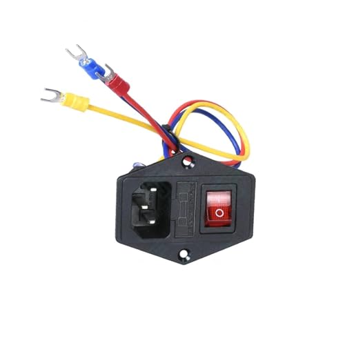 3D-Druckerteile Zubehör Wippschalter Netzanschlussstecker Netzsteckdose Schalter Spannung Strom 15 A 220 V / 110 V(Type1,1PCS) von xuyuyan