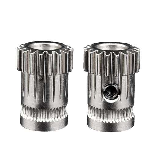 Dual Drive Gear Upgrade Kit aus gehärtetem Stahl Extruder Drivegear for Extruder for Prusa I3 3D-Drucker Extruder(Stainless Gear) von xuyuyan