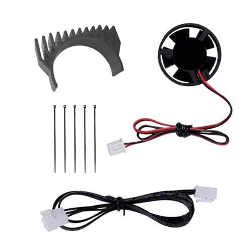 Kühlkörperkühlung for K1 K1C K1 Max Extrudermotor for andere Extruder mit ähnlichem Motor Voron Ender3 V3(Cooling Kit black) von xuyuyan