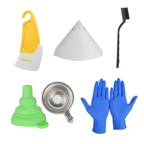 Lichthärtendes 3D-Druckerzubehör-Werkzeugset Harztrichter Filterbecher Metall SLA LCD DLP UV-Härtung Photonenreinigung Silikonschaufel Lichthärtendes 3D-Druckerzubehör-Werkzeugset Harztrichter Filterbecher Metall SLA LCD DLP UV-Härtung Photonenreinigung Silikonschaufel von xuyuyan