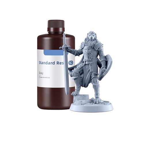 Standardharz V2 405 nm UV-Harz Photon Mono M5s Pro UV-empfindliches Harz 3D-Druckmaterialien(1kg V2 Gray) von xuyuyan