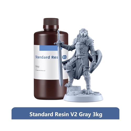 Standardharz V2 405 nm UV-Harz Photon Mono M5s Pro UV-empfindliches Harz 3D-Druckmaterialien(3kg V2 Gray) von xuyuyan