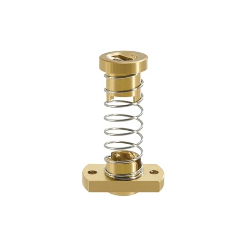 T8 Anti-Backlash-Leitspindel aus Messing/POM-Mutter zur Aufrüstung des Ender 3 CR-10 Clone 3D-Druckerteils Anti-Backlash-Federmutter(Red,2PCS) von xuyuyan