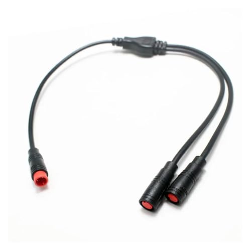 xuyuyan 1Pcs M6/M8 Y Splitter E-Bike Kabel 1 Stecker Auf 2 Weibliche 2 3 4 5 6 Pin Elektrische Fahrrad Stecker for Roller Brems Signal Sensor 40CM(2Pin,M6) von xuyuyan