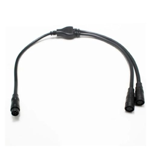 xuyuyan 1Pcs M6/M8 Y Splitter E-bike Kabel 1 Stecker Auf 2 Weibliche 2 3 4 5 6 Pin Elektrische Fahrrad Stecker for Roller Brems Signal Sensor 40CM(6Pin,M8) von xuyuyan