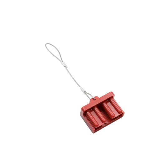 xuyuyan 2Pcs Hohe Qualität 120A 600V Stecker Zubehör Harte Staub Abdeckung for 2 Pin Gabelstapler Batterie Power Stecker(Red) von xuyuyan