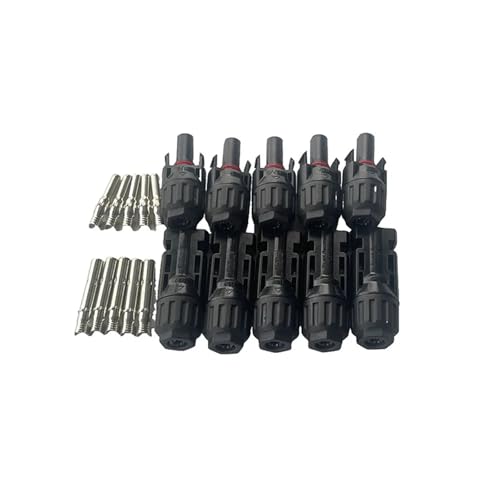 xuyuyan 5/10 Paar Solaranschlüsse, PV-Stecker, 1000 V, 30 A, Solarpanel-Anschluss-Set, erhältlich for PV/MC-Kabel 2,5/4/6 mm²(5 pairs connecter) von xuyuyan