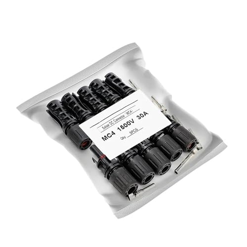 xuyuyan 5Pairs Solarstecker Männlich Weiblich 30A 45A Solarpanel-Abzweigverbinder for PV-Kabel 2,5/4/6mm2 1000 VDC 15000 VDC(5 Pairs-1500VDC 30A) von xuyuyan