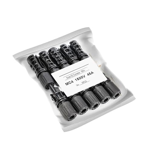 xuyuyan 5Pairs Solarstecker Männlich Weiblich 30A 45A Solarpanel-Abzweigverbinder for PV-Kabel 2,5/4/6mm2 1000 VDC 15000 VDC(5 Pairs-1500VDC 45A) von xuyuyan