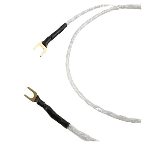 xuyuyan Hochwertiges 3-adriges geflochtenes Überbrückungskabel LP-Vinyl-Phono-Signalleitung Hifi-Audiokabel Verstärker Erdungskabel Brückenkabel(1.5m) von xuyuyan