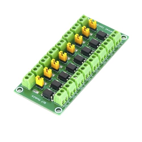 xuyuyan PC817 3,6-30 V 2 4-Kanal-Optokoppler-Isolationsplatine Spannungswandler-Adaptermodul Treiber Photoelektrisches Isoliermodul 817(8 channel) von xuyuyan