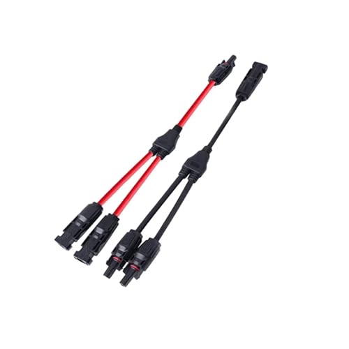 xuyuyan PV Y-Abzweig-Adapter-Stecker, 1000 V, 30 A, Solarpanel-Stecker, 2-in-1, wasserdicht, IP67, Kabelverbindung, weiblich, männlich(Y2 no spanner) von xuyuyan